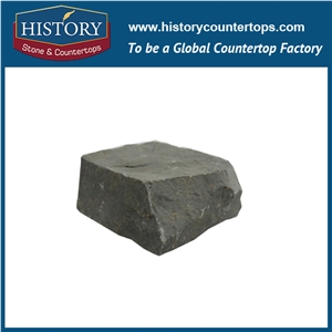 History Stones Chinese Building Material Natural Flamed Cut to Size Dark Black Granite Garden Walkway, Floor Covering, Paving Sets, Waterproof Patio Flooring, Rain Drainage Paver Cube Stone & Pavers