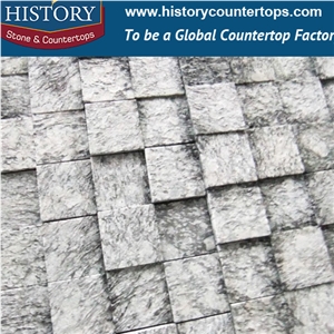 History Stones Chinese Cheapest Natural Building Material Flamed Granite Garden Stepping Pavement, Rain Drainage Pavers, Courtyard Road Flooring, Floor Covering Paving Cobble Stone& Paver