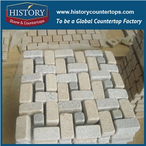 History Stones Chinese Different Types Natural Flamed Surface Grey Granite Terrace Covering, Walkway Flooring, Paving Sets, Rain Drainage Paver Waterproof Patio Flooring Cobble Stone Sheet & Pavers