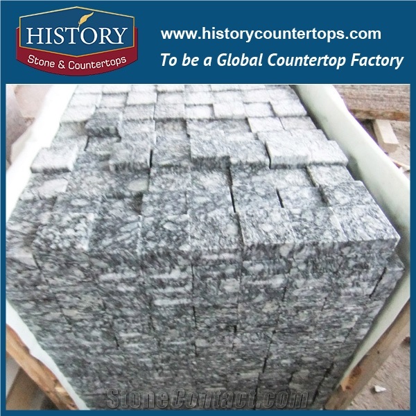 History Stones Chinese Flamed Surface Customized Natural Building Material Granite Garden Stepping Tiling Outside Driveway Courtyard Road Flooring Floor Covering Paving Cobble Stone& Paver