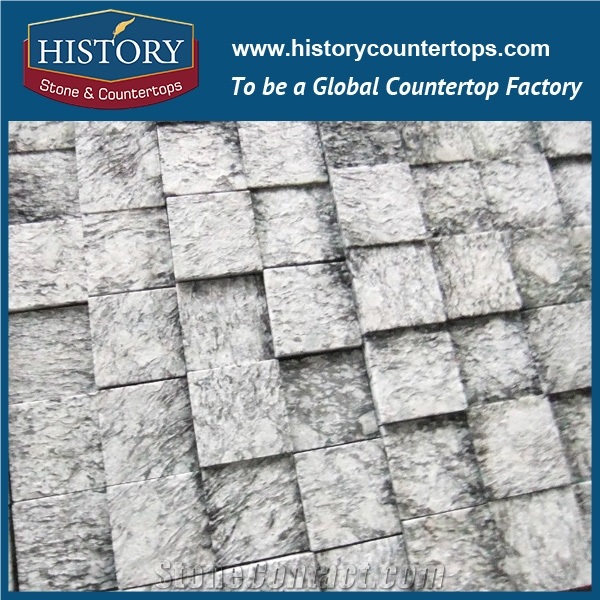 History Stones Chinese Flamed Surface Customized Natural Building Material Granite Garden Stepping Tiling Outside Driveway Courtyard Road Flooring Floor Covering Paving Cobble Stone& Paver