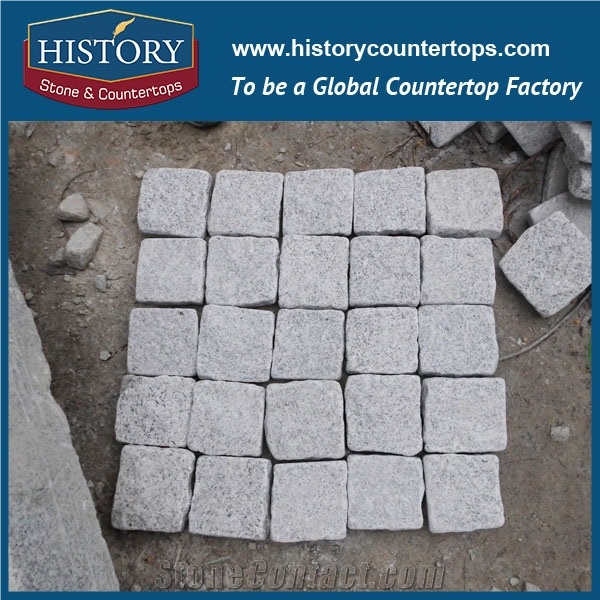 History Stones Chinese Flamed Surface Customized Natural Building Material Granite Garden Stepping Tiling Outside Driveway Courtyard Road Flooring Floor Covering Paving Cobble Stone& Paver