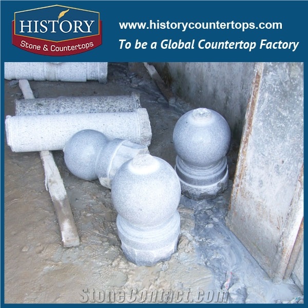 History Stones Chinese Grey Landscaping Natural Granite G603 Walking Street Column Car Stopping Driveway Pillar Street Bollards Parking Stone