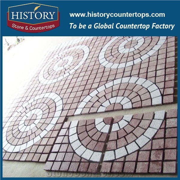 History Stones Chinese Highest Quality Standard Types Paving Stone Light Grey Granite Patio Paver, Cheap Driveway Pavement, Garden Stepping Floors, Courtyard Road Flooring, Cobble Sheet & Pavers