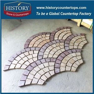 History Stones Chinese Highest Quality Standard Types Paving Stone Light Grey Granite Patio Paver, Cheap Driveway Pavement, Garden Stepping Floors, Courtyard Road Flooring, Cobble Sheet & Pavers