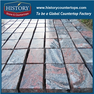 History Stones Chinese Hot Sale Beautiful Natural Split Outdoor Building Decorative Material Multicolor Granite, Garden Stepping Pavement, Patio Pavers, Floor Covering Paving Cobble Stone& Paver