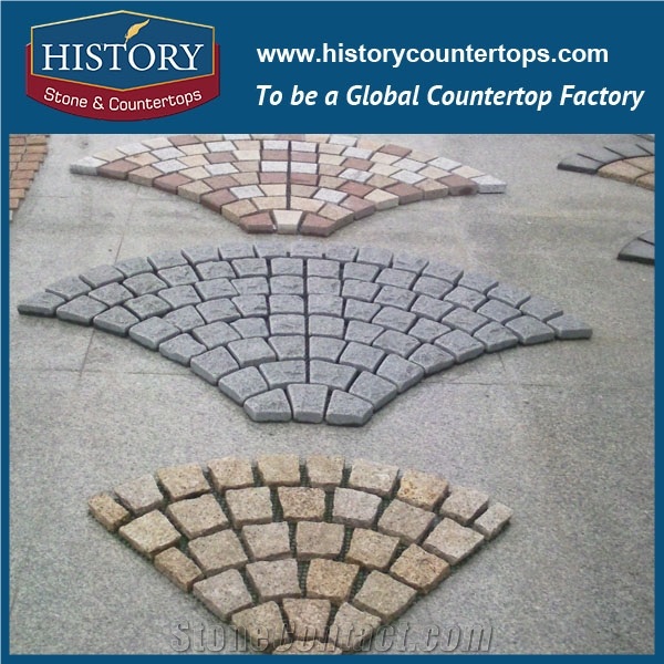 History Stones Custom Design Split Faced G654 Cheap Driveway Granite Paving Stone Natural Outdoor Pavement Cheap Patio Paver Parking Driveway Pillars Garden Foot Stepping Cube Cobble Sheet & Pavers