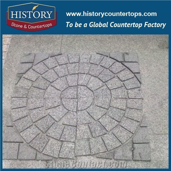 History Stones Custom Design Split Faced G654 Cheap Driveway Granite Paving Stone Natural Outdoor Pavement Cheap Patio Paver Parking Driveway Pillars Garden Foot Stepping Cube Cobble Sheet & Pavers