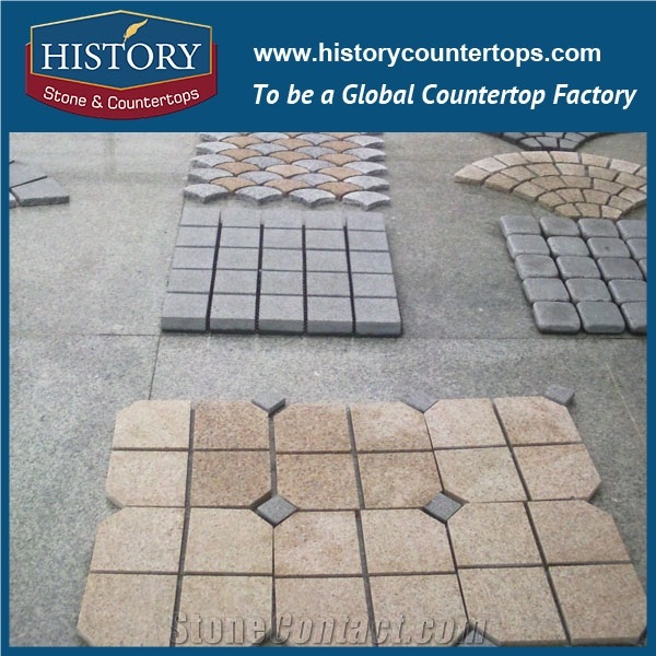 History Stones Custom Design Split Faced G654 Cheap Driveway Granite Paving Stone Natural Outdoor Pavement Cheap Patio Paver Parking Driveway Pillars Garden Foot Stepping Cube Cobble Sheet & Pavers