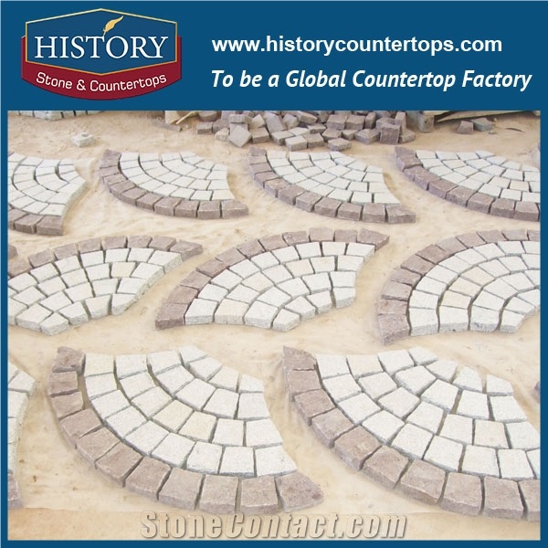 History Stones Custom Design Split Faced G654 Cheap Driveway Granite Paving Stone Natural Outdoor Pavement Cheap Patio Paver Parking Driveway Pillars Garden Foot Stepping Cube Cobble Sheet & Pavers