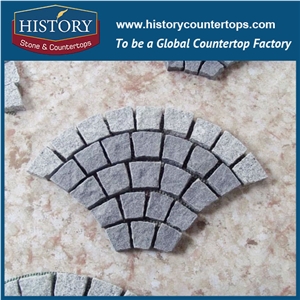 History Stones Cut to Size Natural Split Chinese Landscape Cube Granite Paving Hot Material Dark Grey G654 Cheaper Patio Pavers Garden Stepping Pavement External Floor Covering Cobble Sheet & Paver