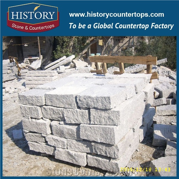 History Stones G603 Chinese Granite Flooring Popular Rough Natural Cheap Price with Production Line for Sale Driveway, Flagstone, Garden Stepping, Compass Landscaping Stones Cube Stone&Paving Stone