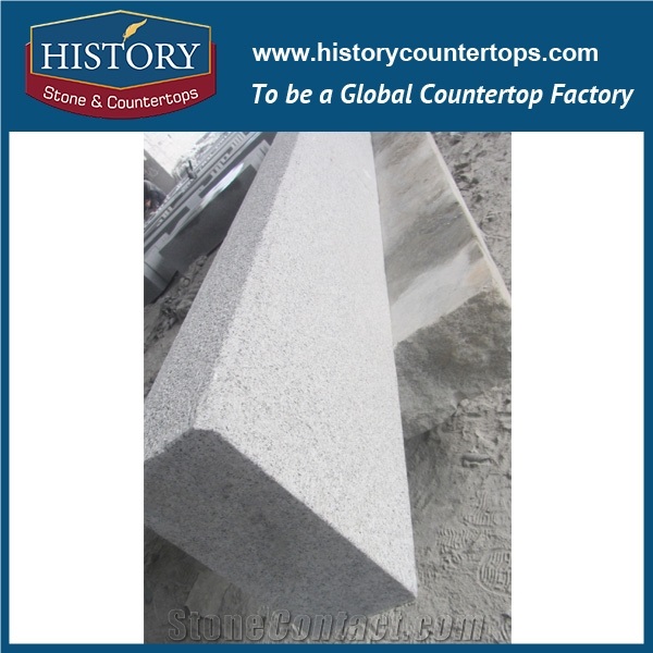 History Stones High Quality Standard Size Natural Split Cheap G603 Granite Curbstone Paver Roadside Garden Road Border Paving Landscaping Kerbstone