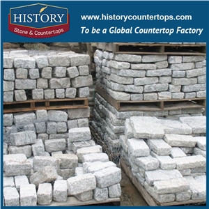 History Stones High Quality Standard Size Natural Split Cheap G603 Granite Curbstone Paver Roadside Garden Road Border Paving Landscaping Kerbstone