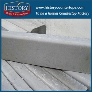 History Stones High Quality Standard Size Natural Split Cheap G603 Granite Curbstone Paver Roadside Garden Road Border Paving Landscaping Kerbstone