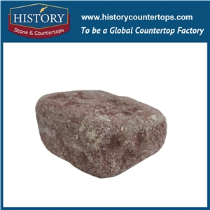 History Stones Natural Customized Pattern Best Price Ocean Red Granite Flooring Paver Floor Covering, Patio Paver, Driveway Rain Drainage Pavers, Garden Stepping Pavers Cube Stone& Paving