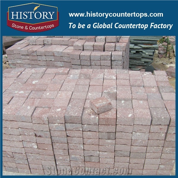 History Stones Natural Customized Pattern Best Price Ocean Red Granite Flooring Paver Floor Covering, Patio Paver, Driveway Rain Drainage Pavers, Garden Stepping Pavers Cube Stone& Paving