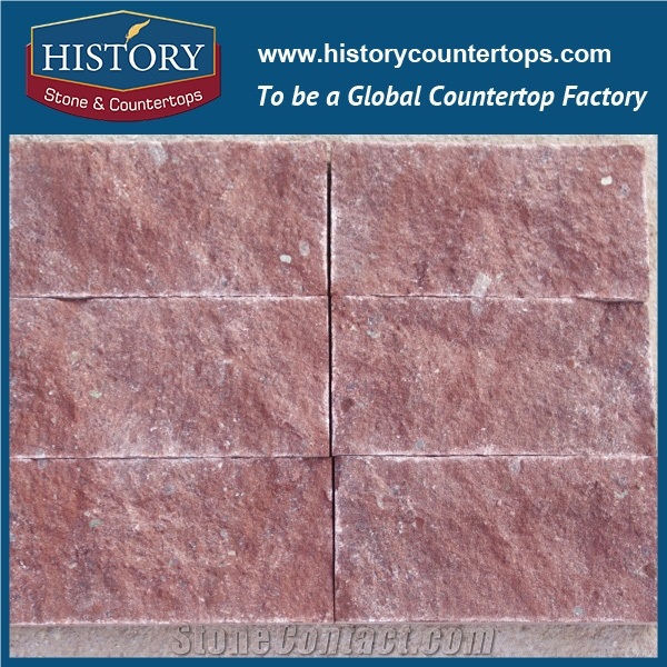 History Stones Natural Surface Construction Material Rectangle Shaped Ocean Red Granite Tiles, Courtyard Road Pavers, Floor Covering, Patio Paver, Garden Stepping Flooring, Cobble Stone& Paving