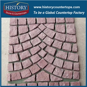 History Stones Natural Surface Construction Material Rectangle Shaped Ocean Red Granite Tiles, Courtyard Road Pavers, Floor Covering, Patio Paver, Garden Stepping Flooring, Cobble Stone& Paving