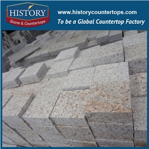 History Stones Natural Surface Yellow Rustic G682 Granite Flooring Tiles Outdoor Paving Decoration, Sidewalk Paver, Garden Stepping, Floor Covering, Patio Road, Landscape Drainage Cube Stone& Pavers