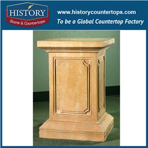 History Stones Ornamental Marble Stone Brown Decorative House Column Designs Roman Style Natural Indoor Decoration Pillars