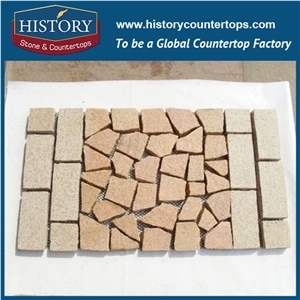 History Stones Perfect Yellow Rustic G682 Flag Mats Outside Decorative Garden Road Mesh Back Granite Cheap Paving Stone New Type Patio Yard Park Paver Driveway Tumbled Cube Cobble Sheet & Pavers