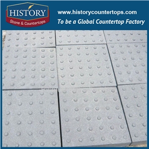 History Stones Popular Natural Granite G654 Flamed Grooved Footpath Tactile Blind Stone Pedestrian Tactile Paving Walking Road Other Landscaping