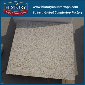 Historystone Beautiful Polished Golden Yellow/Coast Sand G682 Granite for Countertops, Usage Exterior Decoration Granite Tile Polishing the Qc Checked Pieces by Pieces Strictly Before Packing
