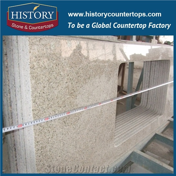 Historystone Beautiful Polished Golden Yellow/Coast Sand G682 Granite for Countertops, Usage Exterior Decoration Granite Tile Polishing the Qc Checked Pieces by Pieces Strictly Before Packing