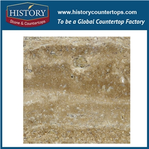 Historystone Imported Coffee Travertine Tiles Hot Sales Natural Stone Slabs French Pattern,Interior & Exterior Decoration,Be Used Wall Cladding Covering/Flooring Tiles/Walkway Pavers Tiles/Courtyard