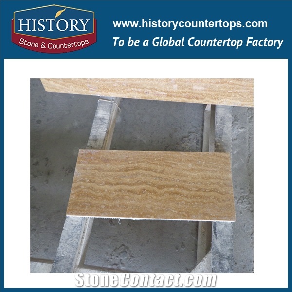 Historystone Imported Coffee Travertine Tiles Hot Sales Natural Stone Slabs French Pattern,Interior & Exterior Decoration,Be Used Wall Cladding Covering/Flooring Tiles/Walkway Pavers Tiles/Courtyard