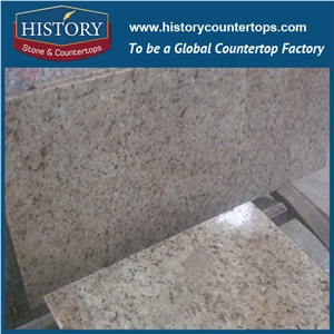 Historystone Imported Hot Selling Brazil Popular Yellow Color Granite Crystal Giallo Ornamental Granite Stone for Floor Tile and Wall Covering.