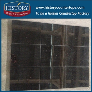 Historystone Imported Indian Cut to Size Natural Galaxy Black Granite,For Internal & External Decoration and Construction, Flooring Tile or Slab