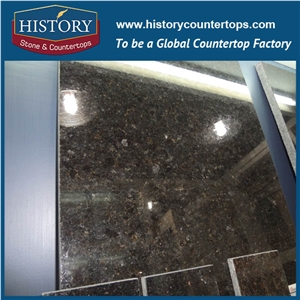 Historystone Imported Indian High Quality Polished Surface Finished Labrador Black Pearl Granite Slabs,Stone for Tile, Paving Stone/ Wall Cladding.