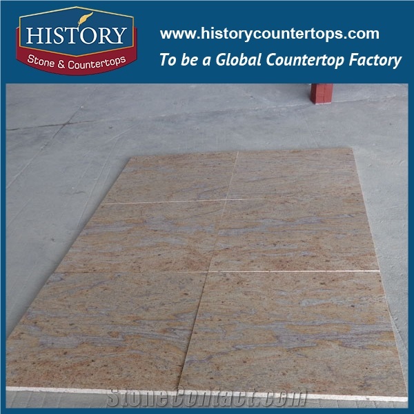 Historystone Imported Natural Best Kashmir Golden Granite Stone Slabs for Floor Polishing,Wall Cladding Covering,Polished Suface.