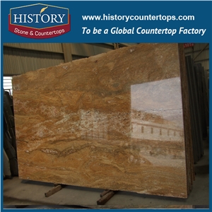 Historystone Imported Natural Best Kashmir Golden Granite Stone Slabs for Floor Polishing,Wall Cladding Covering,Polished Suface.