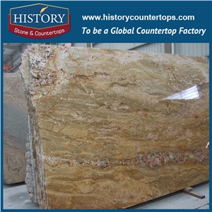 Historystone Imported Natural Best Kashmir Golden Granite Stone Slabs for Floor Polishing,Wall Cladding Covering,Polished Suface.