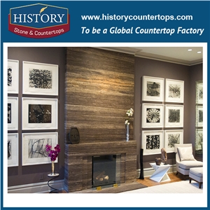 Historystone Imported Silver Travertine/Vein Cut Wholesale Breathability Durability Modified Clay Grey Silver Travertine,Be Used Floor/Wall/ Countertop/Stair Luxurious Standard Exporting Package.