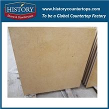 Historystone Imported Sunny Yellow in Egypt Limestone Flooring Tiles/Walling Tiles/Giallo Cleopatra Limestone Tiles & Slabs for Bathroom Top Sink Countertops for Residence Hotel, Hottest Cheapest,Best
