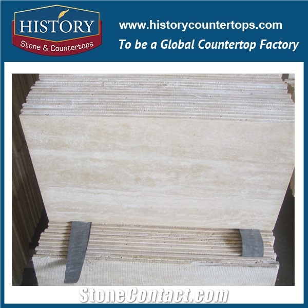 Historystone Imported Top Quality Of Super White Travertine in Iran, Hoar Line Wavy Grain Pattern,Stone Slabs for Tiles Flooring & Wall Covering,Best Quality Hottest Cheapest Decoration Indoor