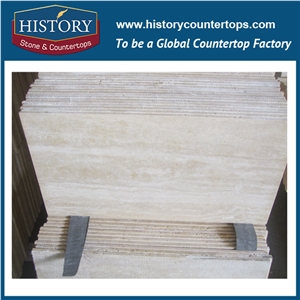 Historystone Imported Top Quality Of Super White Travertine in Iran, Hoar Line Wavy Grain Pattern,Stone Slabs for Tiles Flooring & Wall Covering,Best Quality Hottest Cheapest Decoration Indoor