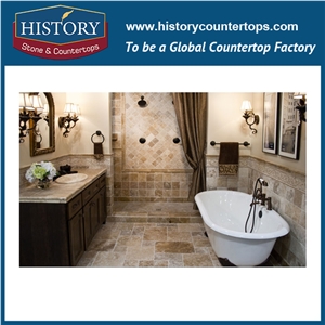 Historystone Imported Top Quality Of Super White Travertine in Iran, Hoar Line Wavy Grain Pattern,Stone Slabs for Tiles Flooring & Wall Covering,Best Quality Hottest Cheapest Decoration Indoor