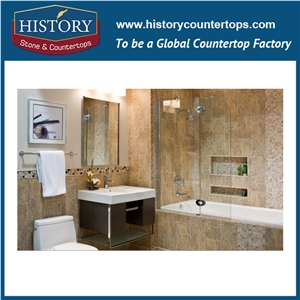 Historystone Imported Top Quality Of Super White Travertine in Iran, Hoar Line Wavy Grain Pattern,Stone Slabs for Tiles Flooring & Wall Covering,Best Quality Hottest Cheapest Decoration Indoor