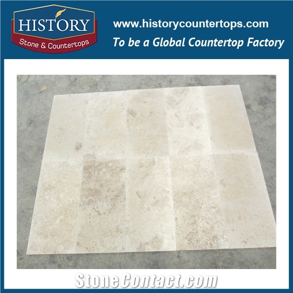Historystone Modern Light Coffee Travertine Lower Price Polished Surface Flooring Border Designs,High Quanlity and Best Cut to Size Coffee and Yellow,Beautiful Design Unique Style.