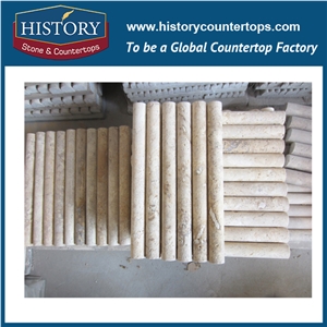 Historystone Modern Light Coffee Travertine Lower Price Polished Surface Flooring Border Designs,High Quanlity and Best Cut to Size Coffee and Yellow,Beautiful Design Unique Style.