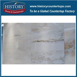 Historystone Ocean Galaxy China Sale Well Natural Stone Slabs Polished Surface White Marble 305*610 Bathroom Flooring Tiles & Wall Clading & Vanity Top, Best Price Good Quality Decoration Material
