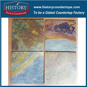 Honed Rusty Slate Stone for Wall Covering Tile 30x60, Floor Paving and Swimming Pool Cladding