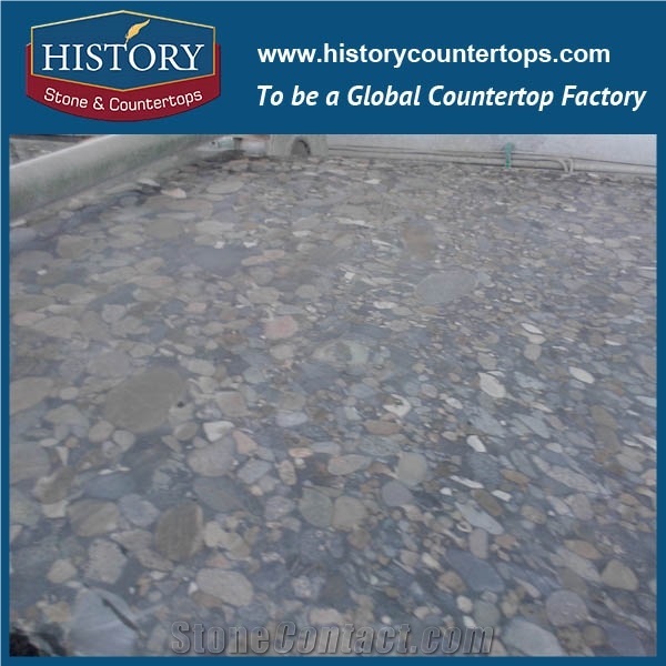 Imported Brazil Grainte Pebble Green Shells Fossil Of Style, Be Used Setting Wall/The Ground Local Ornament/Furniture Local Temps, Best Quality and Reasonable Price to Hot Sales the World