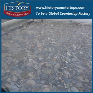 Imported Brazil Grainte Pebble Green Shells Fossil Of Style, Be Used Setting Wall/The Ground Local Ornament/Furniture Local Temps, Best Quality and Reasonable Price to Hot Sales the World