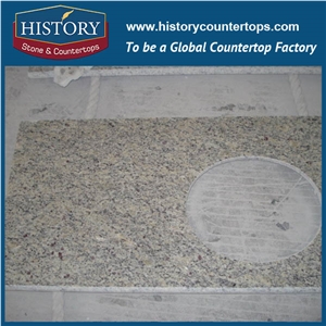 Imported Brazil Granite Giallo Cecilia Spots Particles Style Golden Lines,Indoor and Outdoor High-Grade Decoration Bathroom Top,Components or a Panel,Cut to Size Hot Sales Natural Stone